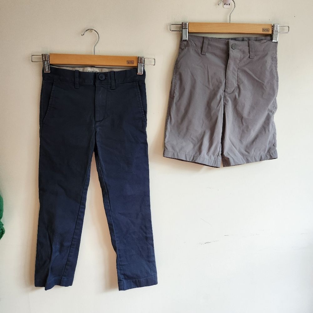 Boys Size 6yrs Crewcuts Pants And Under Armour Dri Fit Shorts.